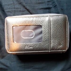 Silver Buxton RFID Wallet Wristlet